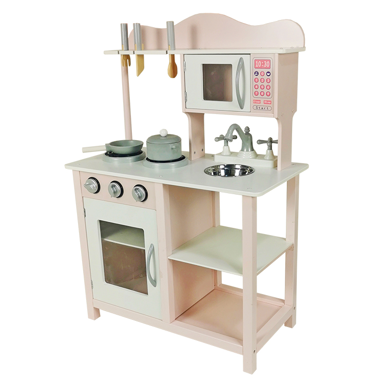 #KA240B-Wooden pink simulation kids kitchen toys - Pretend Play - 1