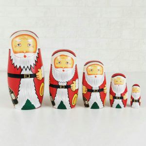 #KC231-Red Santa Claus Russian Doll 5-piece Set