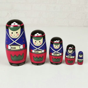 #KC232-Soldier Russian Doll 5-piece Set