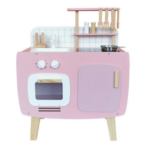 #T70291-Pink popular children’s wooden kitchen toys