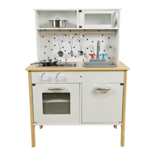 #T70134-White classic kids play house kitchen toy