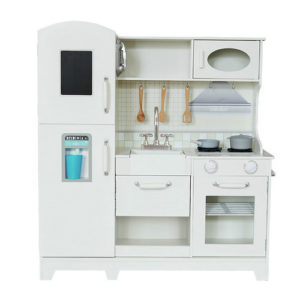 #KA409-White simple wooden children’s kitchen toy