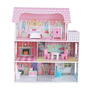 #T70145-Cute doll house in pink scene